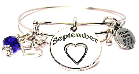 month bracelet, zodiac bracelet, birthday bracelet, birthstone bracelet, September bracelet