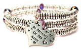 PTSD bracelet, PTSD awareness, PTSD ribbon bracelet, PTSD bangles, awareness ribbon bracelet