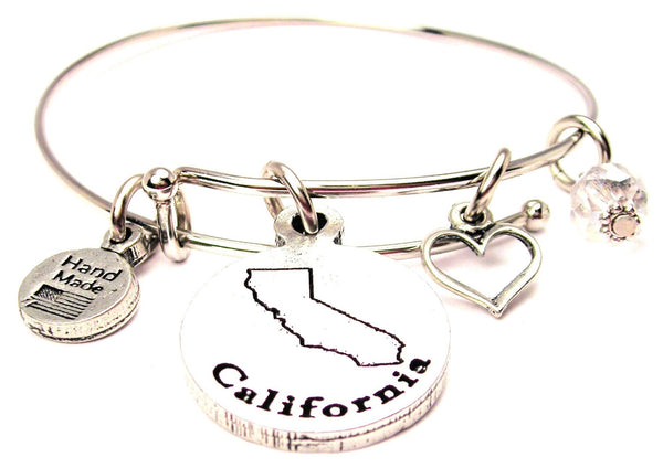 California Circle Expandable Bangle Bracelet