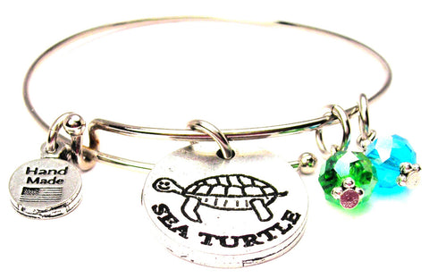 Xavier's Fish Tank Sea Turtle Expandable Bangle Bracelet