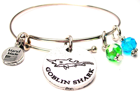 Xavier's Fish Tank Item Goblin Shark Expandable Bangle Bracelet