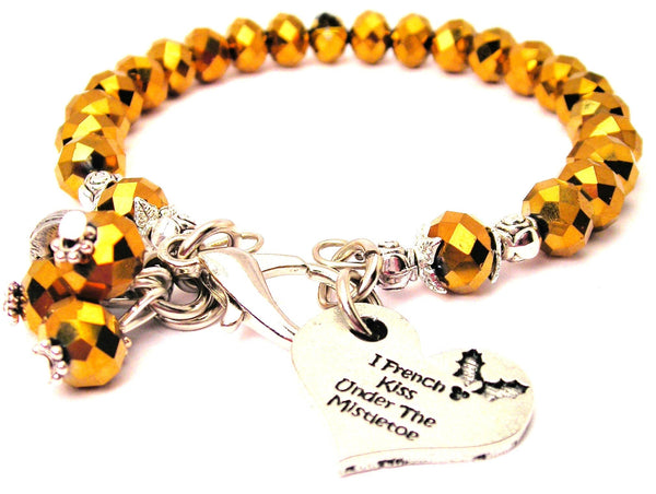 I French Kiss Under The Mistletoe Splash Of Color Crystal Bracelet