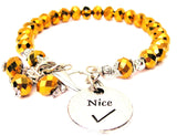 Nice Circle Splash Of Color Crystal Bracelet