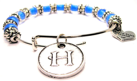 letter h bracelet, letter h jewelry, initial bracelet, initial jewelry, initial bangles, letter initial jewelry