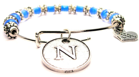 letter n bracelet, letter n bangles, initial bracelet, initial bangles, initial jewelry, letter initial jewelry