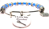 plumber bracelet, plumber jewelry, plumbler bangles, I love my plumber bracelet