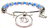 letter d bracelet, letter d jewelry, initial bracelet, initial jewelry, initial bangles, letter initial jewelry