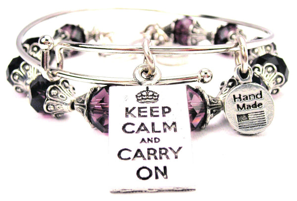 Keep Calm And Carry On Square 2 Piece Collection