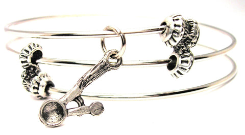 Ice Cream Scooper Triple Style Expandable Bangle Bracelet