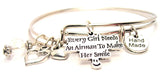air force wife bracelet, air force wife bangles, air force jewelry, military bracelet