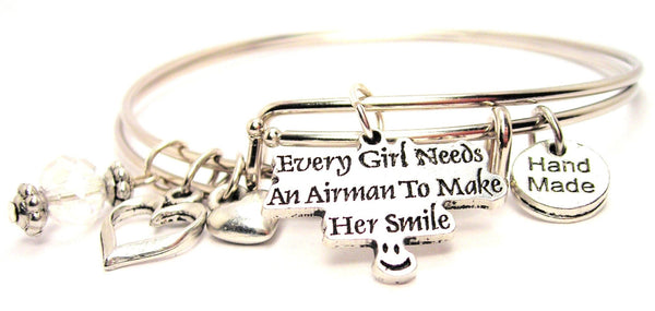 air force wife bracelet, air force wife bangles, air force jewelry, military bracelet