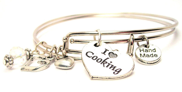 I love cooking bracelet, food bracelet, chef bracelet, hobbies bracelet, cooking jewelry