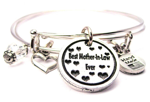 mother in law bracelet, mother in law jewelry, heart bracelet, mother bracelet, family member jewelry