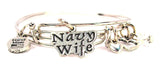 navy wife bracelet, navy wife bangles, navy wife jewelry, military wife bracelet, wife bracelet