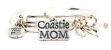 Coastie mom bracelet, Coastie mom bangles, Coastie mom jewelry, coast guard bracelet, mom bracelet