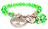 Tree Of Life Splash Of Color Crystal Bracelet