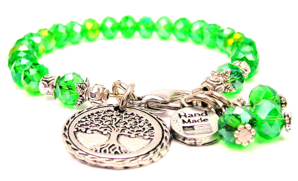 Tree Of Life Splash Of Color Crystal Bracelet