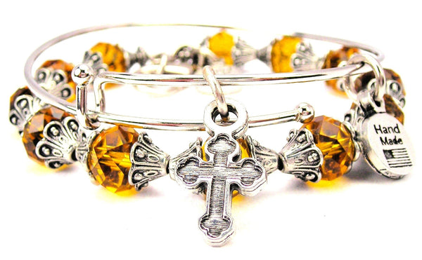 Engraved Catholic Cross 2 Piece Collection