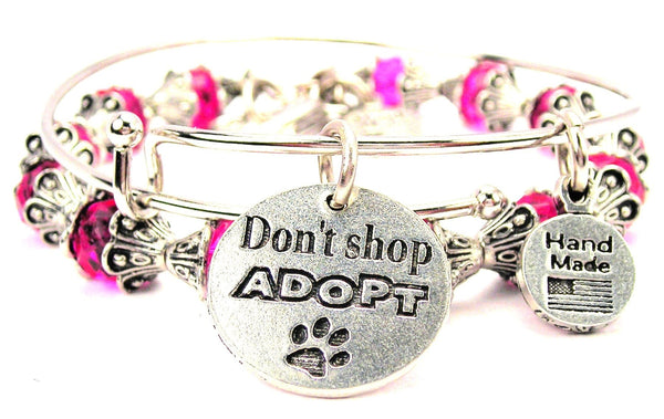 Don't Shop Adopt With Paw Print 2 Piece Collection