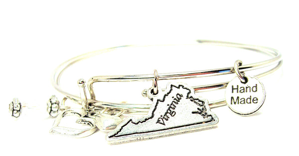 Virginia bracelet, state of Virginia jewelry, state of Virginia bracelet, Virginia state jewelry