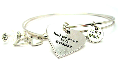 deployment bracelet, Germany bracelet, military bracelet, military wife bracelet