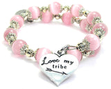 Love My Tribe Cat's Eye Beaded Wrap Bracelet