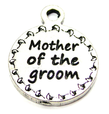Mother Of The Groom Circle Genuine American Pewter Charm