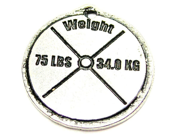 75 Lb Weight Genuine American Pewter Charm
