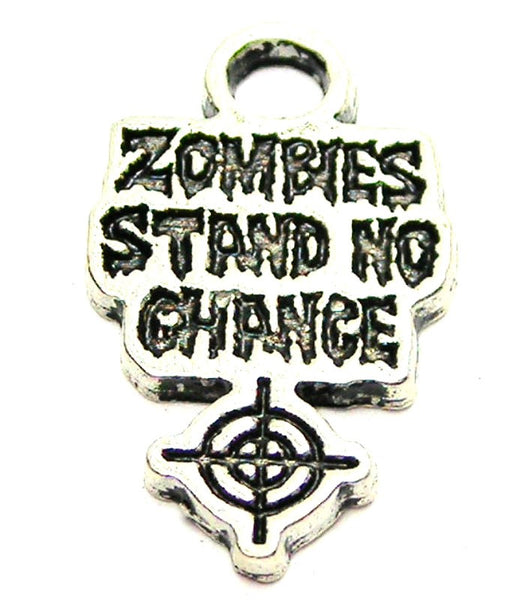 Zombies Stand No Chance With Crosshairs Genuine American Pewter Charm