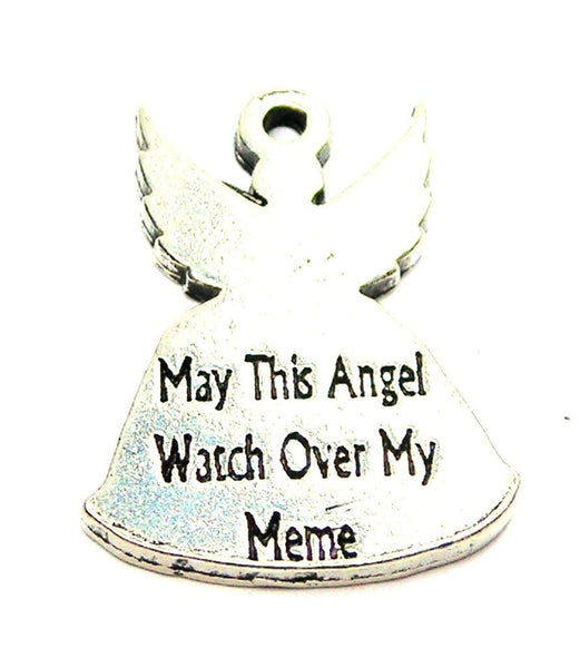 May This Angel Watch Over My Meme Genuine American Pewter Charm