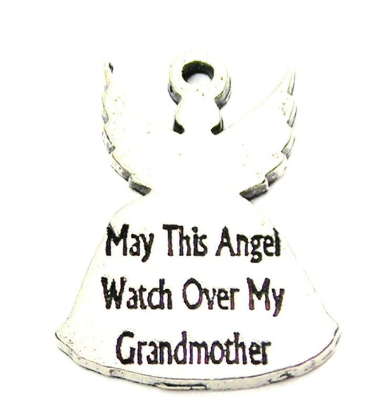 May This Angel Watch Over My Grandmother Genuine American Pewter Charm