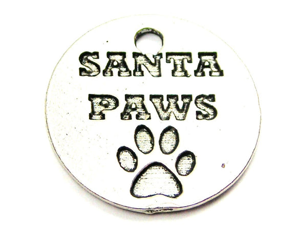 Santa Paws Genuine American Pewter Charm