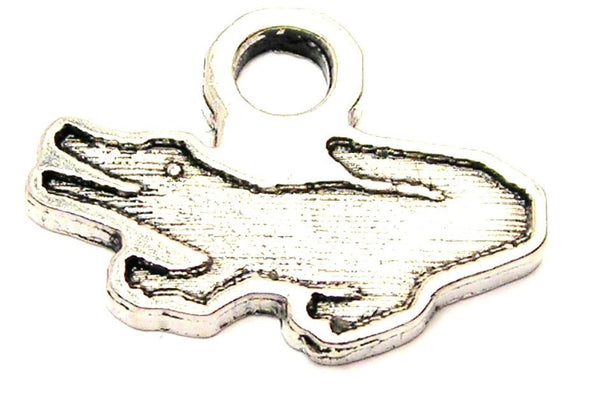 Engraved Alligator Genuine American Pewter Charm