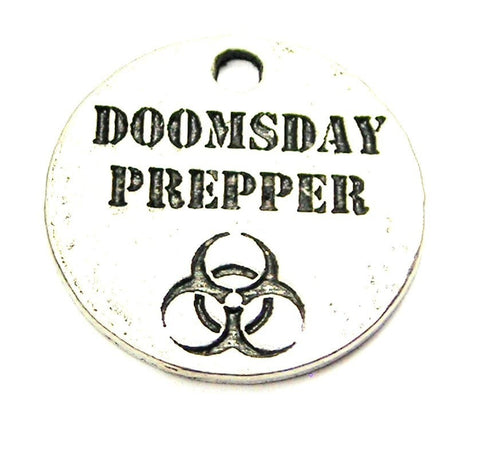 Doomsday Prepper Genuine American Pewter Charm