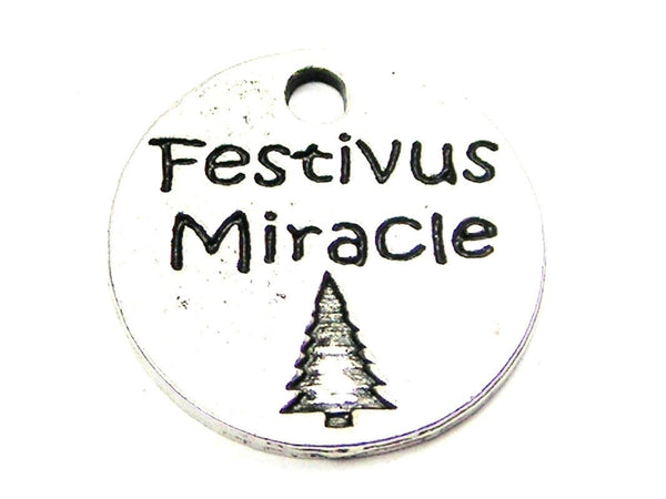 Festivus Miracle Circle Genuine American Pewter Charm