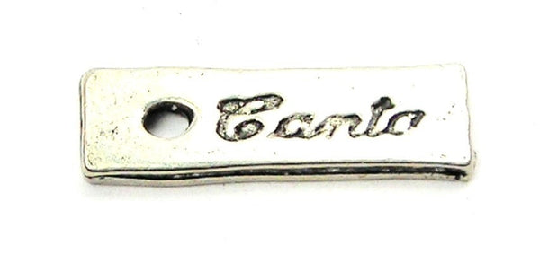 Canto Tab Genuine American Pewter Charm