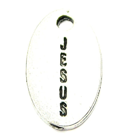 Jesus Letters Going Down Genuine American Pewter Charm