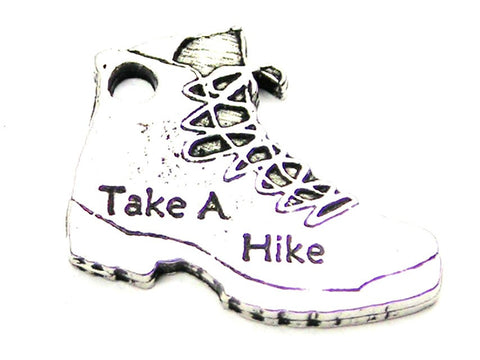 Take A Hike Genuine American Pewter Charm