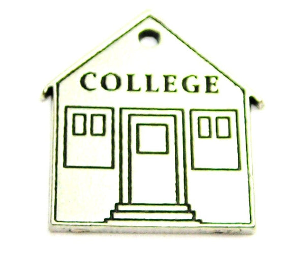College Genuine American Pewter Charm
