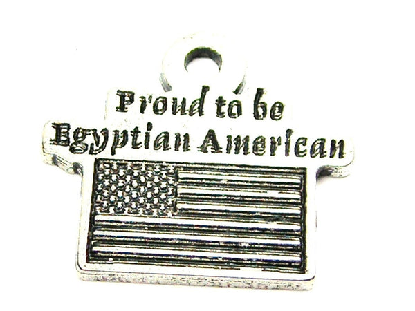 Proud To Be Egyptian American Genuine American Pewter Charm