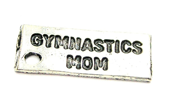 Gymnastics Mom Genuine American Pewter Charm