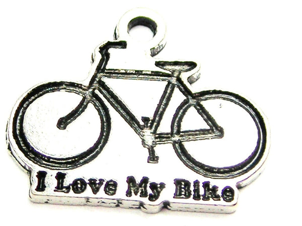 I Love My Bike Genuine American Pewter Charm