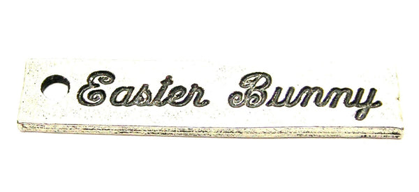 Easter Bunny Tab Genuine American Pewter Charm
