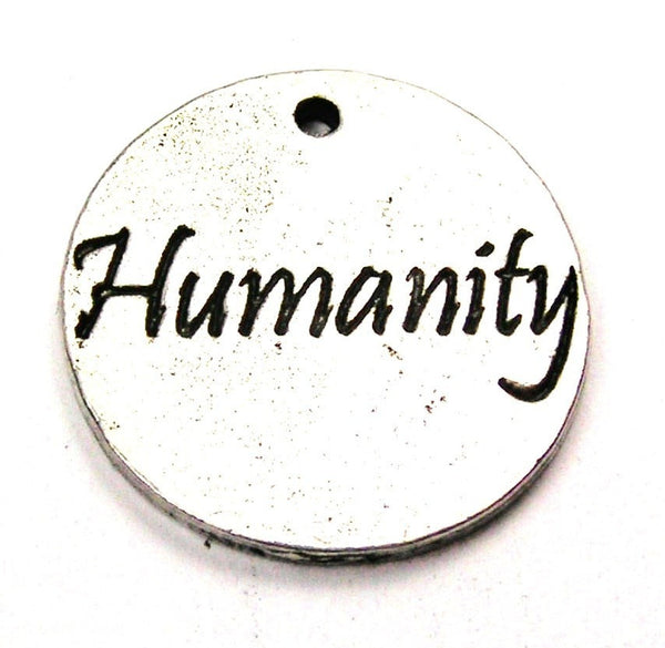 Humanity Circle Genuine American Pewter Charm