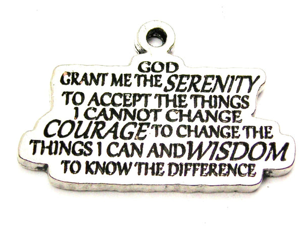 Serenity Prayer Genuine American Pewter Charm