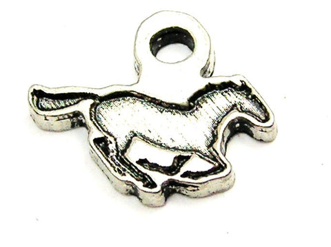 Running Horse Mini Genuine American Pewter Charm