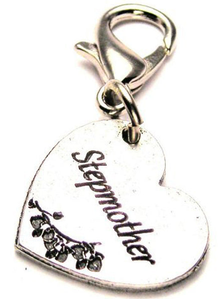 Stepmother Heart Genuine American Pewter Charm