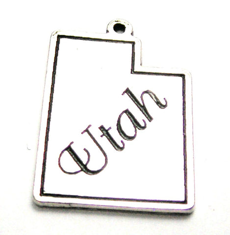 Utah Genuine American Pewter Charm