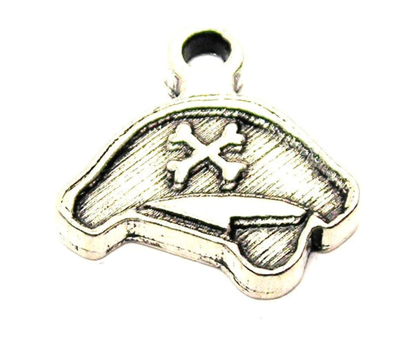 Pirate Hat With Eye Patch Genuine American Pewter Charm