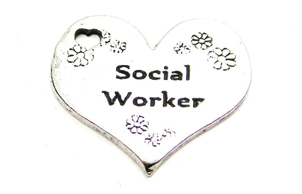 Social Worker Genuine American Pewter Charm